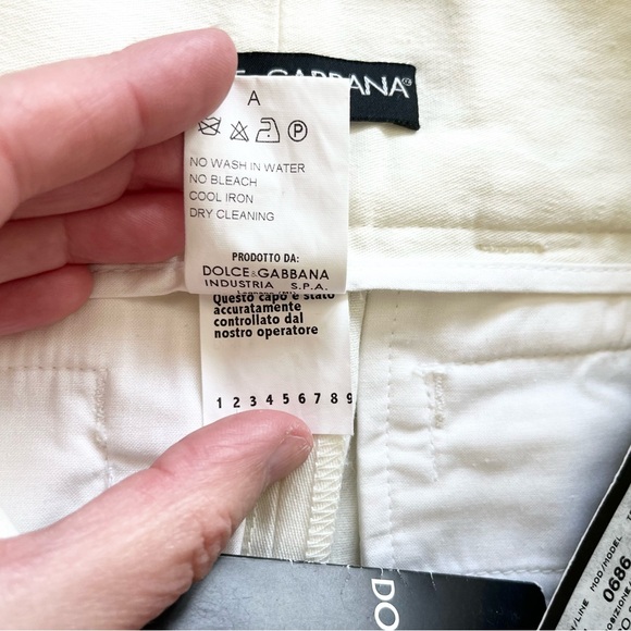DOLCE & GABANA SOFT WHITE PANTS SIZE 48 MODERN CHIC ELEGANT CLASSIC REFINED - Picture 4 of 9